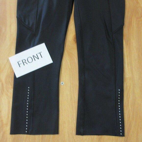 LULULEMON Fast Free Crop II Nulux 19" Womens Sz 2 Black Leggings Yoga Running - Picture 9 of 12